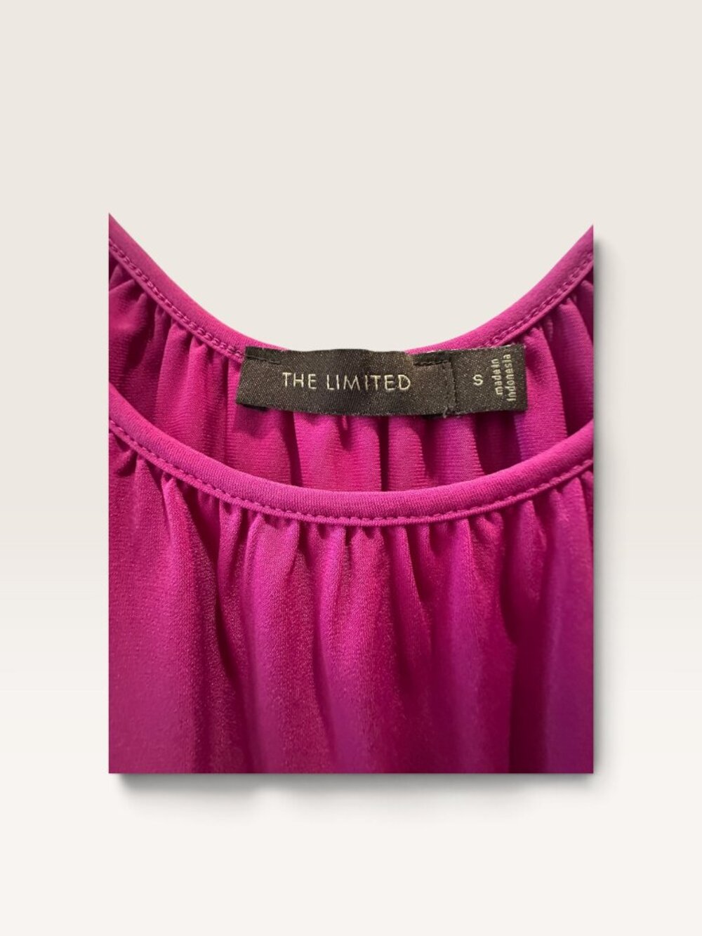 The Limited Magenta Sleeveless Tank Top, Size S